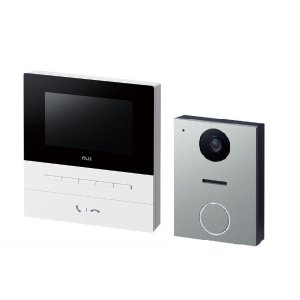 画像: Nasta KS-ND02A-WSV インターホン2 親機ホワイト×子機シルバー Interphon2 玄関子機＋室内親機セット 24時間防犯カメラ機能 自動応答 スマホ対応