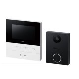 画像: Nasta KS-ND02A-WBK インターホン2 親機ホワイト×子機ブラック Interphon2 玄関子機＋室内親機セット 24時間防犯カメラ機能 自動応答機能 スマホ対応
