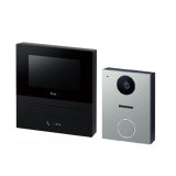 画像: Nasta KS-ND02A-BKSV インターホン2 親機ブラック×子機シルバー Interphon2 玄関子機＋室内親機セット 24時間防犯カメラ機能 自動応答機能 スマホ対応