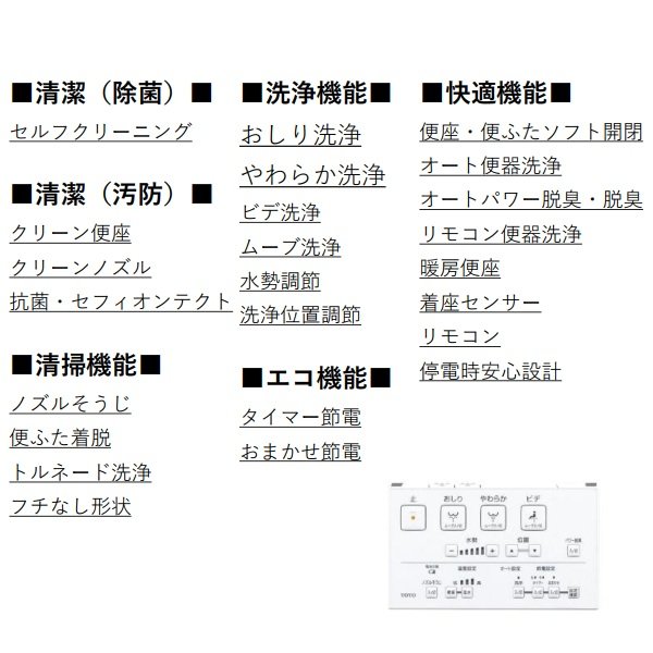 画像2: [在庫あり]  TOTO CES9160＃SC1 (CS348B+TCF9160) ウォシュレット一体形便器 ZJ1 床排水 排水芯200mm 手洗いなし パステルアイボリー ☆2 (2)