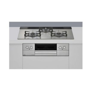 画像: リンナイ 『 RS71W44T2DVW 都市ガス』 ビルトインコンロ 幅75cm マイトーン ガラストップ シルキーシルバー ♪