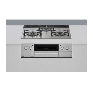 画像: リンナイ 『 RHS31W44T2DVW 都市ガス』 ビルトインコンロ 幅60cm マイトーン ガラストップ シルキーシルバー ♪