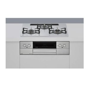 画像: リンナイ 『 RS32W44C51DVW プロパン』 ビルトインコンロ 幅60cm マイトーン プレミアムガラスコート スムースシルバー ♪