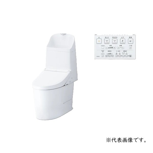 画像1: TOTO CES9326M(CS891BM+TCF9326) GG-800 GG2-800 ウォシュレット一体形便器 一般地 床排水 リモデル対応 手洗あり リモコン付属 ♪ (1)