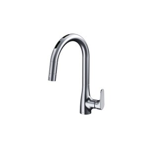 画像: TOTO TKG206B0J 水栓金具 RFシリーズ シングル混合水栓(台付き1穴) グースネック水栓 浄水器兼用 ビルトイン形 タッチレス エコシングル 浄水カートリッジ付属