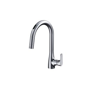 画像: TOTO TKG206A0J 水栓金具 RFシリーズ シングル混合水栓(台付き1穴) グースネック水栓 タッチレス AC100V ハンドシャワー エコシングル シャワー 整流