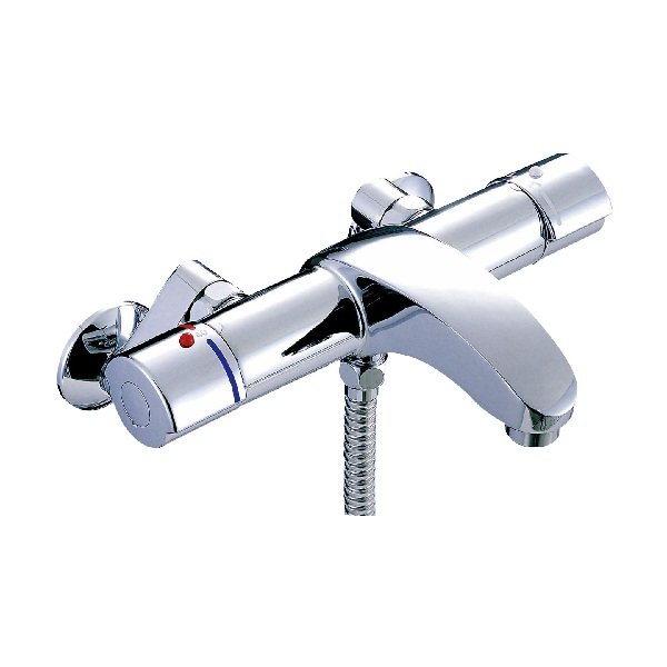 画像1: INAX/LIXIL BF-A147TSLAM 水栓金具 アウゼ サーモスタット付シャワーバス水栓 エコアクアPlus スイッチ付 逆止弁 (BF-A147TSLM の後継品) 受注生産品 § (1)