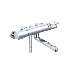 画像: INAX/LIXIL BF-KA145TSLAM 水栓金具 クロマーレS サーモスタット付シャワーバス水栓 エコアクアPlus スイッチ付 めっき仕様 逆止弁 (BF-KA145TSLM の後継品)