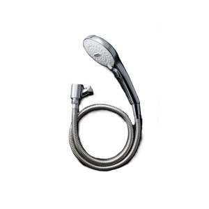 画像: INAX/LIXIL BF-SR7MBGE(1.6)-10-AT 水栓金具 SPA U シャワーホースセット スイッチ付 めっき仕様 メタル調シルバーホース (BF-SM6MBGE(1.6)-10-AT の後継品)