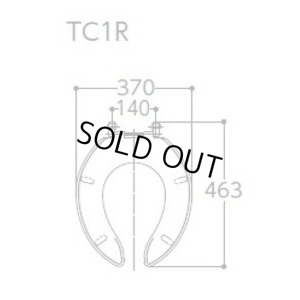 画像3: 【在庫あり】TOTO 【TC1R #SC1】 パステルアイボリー　前割便座/ふたなしタイプ・レギュラーサイズ（普通） [☆5] (3)