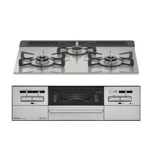 画像: リンナイ [RHS31W35T2DGAVW プロパン用] ビルトインコンロ プロパン 60cm 強火力(左・右) Mytone(マイトーン) シルキーシルバー ココットプレート付 ∀