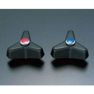 画像: 水栓部品 INAX/LIXIL　A-071-1　Aハンドル 樹脂製黒 青ビス付[◇]