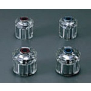 画像: 水栓部品 INAX/LIXIL　A-081-2　GSハンドル 樹脂製 小 赤ビス付[◇]