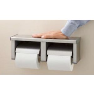 画像: 紙巻器 INAX/LIXIL　CF-63HST  棚付ワンタッチ式 2連 高耐荷重タイプ [□]