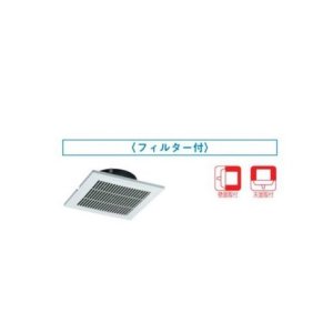 画像: 換気扇 日本キヤリア/旧東芝 DV-200KMVF 別売部材 給排気グリル(樹脂製) フィルター付 φ200用 シルキーホワイト