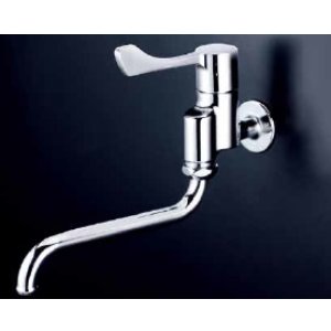 画像: 水栓金具 KVK　K1800　ワンタッチハンドル付自在水栓