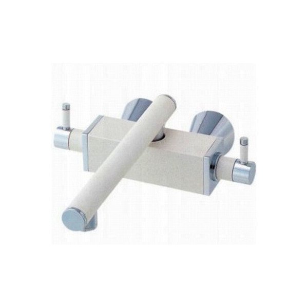 画像1: 水栓金具 三栄水栓　K2530-JW-13　ツーバルブ混合栓 白磁 受注生産 [□§] (1)