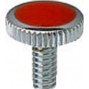 画像: 水栓金具 カクダイ　0775H　カラービス/赤 [□]