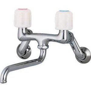 画像: 混合栓 カクダイ　1280S-170　2ハンドル混合栓