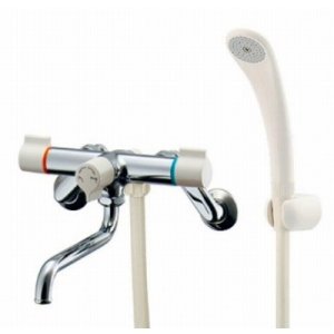 画像: カクダイ　139-017　2ハンドルシャワ混合栓 [□]