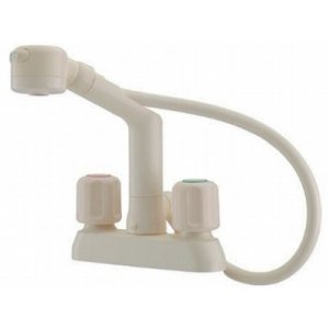 画像: 水栓金具 カクダイ　151-215　2ハンドル混合栓(シャワーつき) [□]