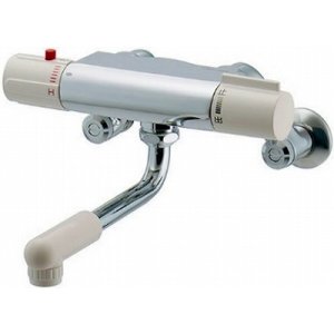 画像: 水栓金具 カクダイ　173-242K　サーモスタット混合栓 寒冷地用 [□]