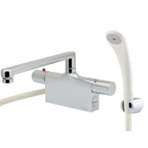 画像: 水栓金具 カクダイ　175-012　サーモスタットシャワー混合栓 台付(デッキタイプ) [□]