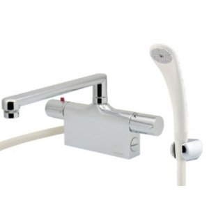 画像: 水栓金具 カクダイ　175-013　サーモスタットシャワー混合栓 台付(デッキタイプ) [□]