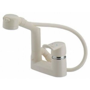 画像: 水栓金具 カクダイ　185-518K　シングルレバー混合栓(シャワーつき) 寒冷地用 [□]