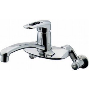 画像: 水栓金具 カクダイ　192-128K　シングルレバー混合栓 寒冷地用 [□]