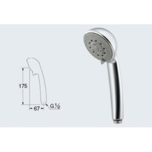 画像: 水栓金具 カクダイ　355-814　マッサージシャワー(3WAY) [□]