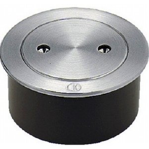 画像: 排水金具 カクダイ　400-403-100　ＶＰ・ＶＵ兼用ステンレス掃除口（接着式） [□]