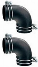 画像: 水栓金具 カクダイ　411-469　バス用L型ゴムエルボ [□]