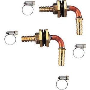 画像: 水栓金具 カクダイ　415-800　ユニットバス貫通金具(ペアホース用) [□]
