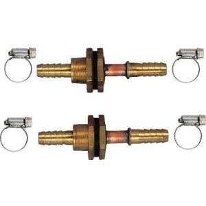 画像: 水栓金具 カクダイ　415-801　ユニットバス貫通金具(ペアホース用) [□]