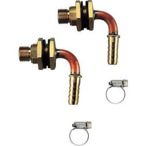 画像: 水栓金具 カクダイ　415-802　ユニットバス貫通金具(ペアホース用) [□]