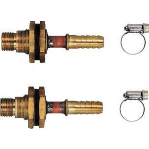 画像: 水栓金具 カクダイ　415-803　ユニットバス貫通金具(ペアホース用) [□]