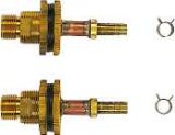 画像: 水栓金具 カクダイ　416-452　ユニットバス貫通金具(ペア耐熱管用) 10A [□]