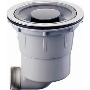 画像: 水栓金具 カクダイ　452-601　浅型流し台トラップ [□]