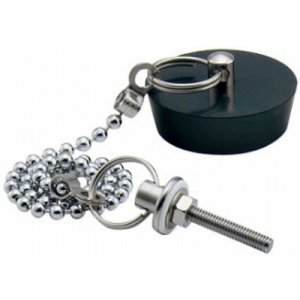 画像: 水栓金具 カクダイ　491-015　洗面器用ゴム栓 [□]