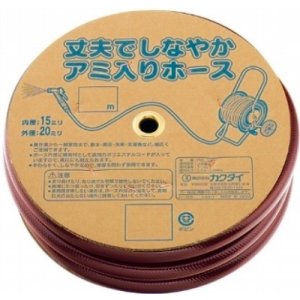 画像: ガーデニング カクダイ 597-516-10 リサールホース ブラウン 10m