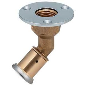 画像: 樹脂管 カクダイ　610-025-13A　ＪＫロック45°ユニット取出し金具(ワンタッチ) [□]