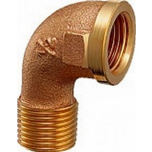 画像: 配管継手 カクダイ　6124-10　砲金ストリートエルボ [□]