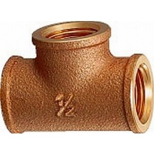 画像: 配管継手 カクダイ　6126-10　砲金チーズ [□]