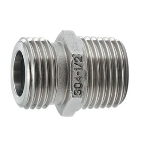 画像: 水栓金具 カクダイ　613-785-20　フレキパイプ用ニップル（ステンレス） [□]