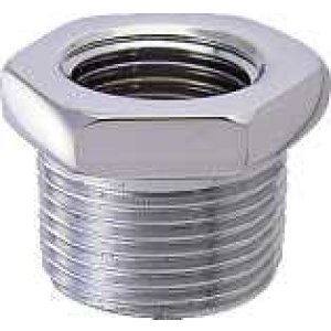 画像: 水栓金具 カクダイ　6167A-13×10　ブッシング(クローム) [□]