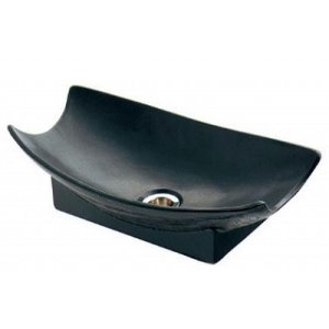 画像: ガーデニング カクダイ　624-935　舟型手水鉢 砂鉄 [■]