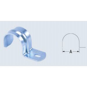 画像: 水栓金具 カクダイ　6252-16　片サドルバンド/21.5×5/8 [□]