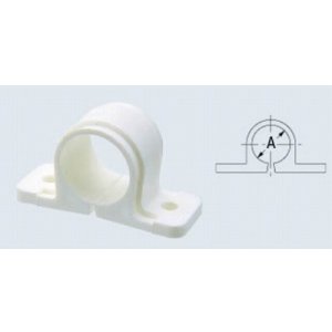 画像: 水栓金具 カクダイ　6253-15　樹脂製サドルバンド/21.7×6 [□]