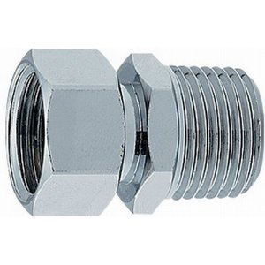 画像: 配管継手 カクダイ　6427M-20X20　バルブアダプター（クローム） [□]